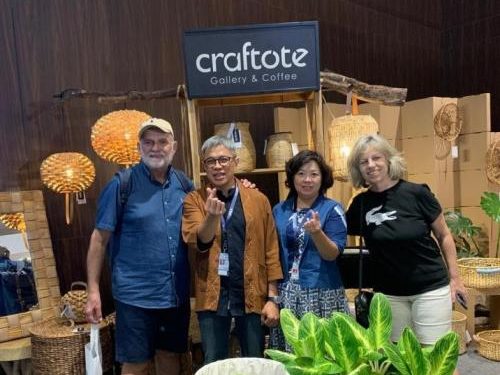 Pasangan Pengusaha Sukses Ekspor Kerajinan Craftote ke Asia dan Amerika dengan Dukungan BRI