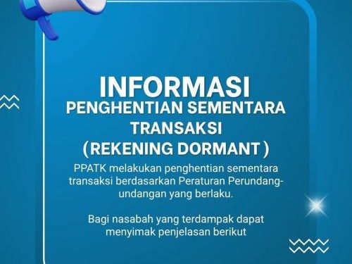 Hentikan Sementara Rekening Dormant, Ini Cara Mengurus Jika Terblokir